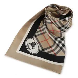 [버버리] 여성 체크 실크 스카프 베이지 8113048 152752210