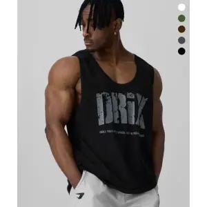 드릭스 DRIX 민소매 티셔츠 나시 크랙 그래픽 오버핏 슬리브리스_5color