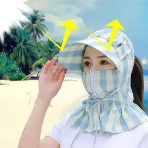 자외선차단 지퍼형 농사모자 썬캡 햇빛차단 일모자 4종