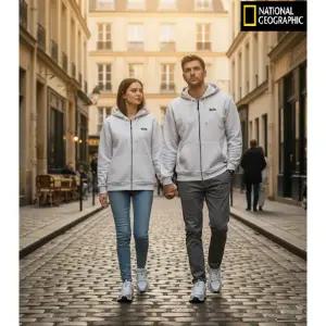 [내셔널지오그래픽](강남점) N231UFT010 남녀공용브래비 유니 트레이닝 풀집업