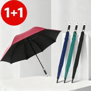 MNPP 튼튼한 장우산 고급 대형 150cm 자동 골프 답례품 단체주문 자외선차단 우산양산 겸용 2개