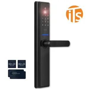 이츠락 ITS500 롱바디 무타공 디지털도어락 카드키4개 강철메탈바디 동급최장 빅사이즈 현관문 도어락 스마트 현관 번호키 손잡이 교체 하이브리드 주키 비상전원 허수기능