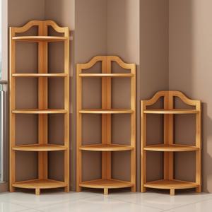 틈새 원목 모서리 코너장 월넛 5단 삼각 대나무 3단 4단 선반