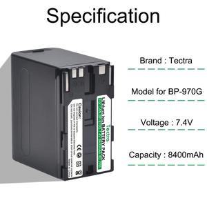 Canon EOS C100 Mark II C300 C500 XF100 XF105 XF200용 USB 포트가 있는 8400mAh BP-970G BP-975 배터리