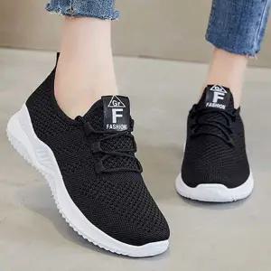 운동화 메쉬화 런닝화 트레이닝화 여성 운동화 메쉬 캐주얼화 데일리 통기성 캐주얼 편안한 가벼운 워킹화