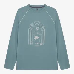 [노스페이스] [노스페이스 공식] NT7TR51C 남성 살리오 긴팔 티셔츠 GRAYISH BLUE