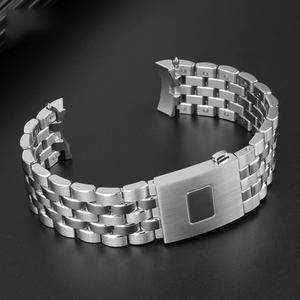 스마트워치용 IWC 파일럿 마크 17 18 스테인레스 스틸 스트랩 377714 남성용 고품질 시계 밴드 팔찌 20mm