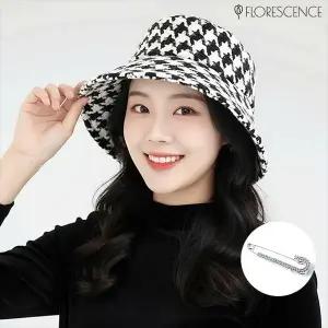 [플로레센스]하운드투스모자+브로치(2종)