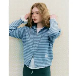 (스타필드 안성 로엠)스트라이프 후드 가디건_RMCKG23YT1