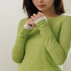 닌나난나[1+1][5color] 뮤티드 텐셀 라운드 베이직 긴팔티