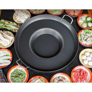 바베큐 일체형 냄비 캠핑용 호텔 표준 플레이트 화로 취사 탄소 캠핑 샤브샤브 소각로 구이