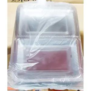 그린락 비닐도시락 대 18 x23.5cm 100매 일회용 행사 비닐도시락 비닐용기