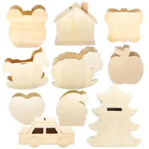 나무저금통 만들기 - 11종 저금통만들기 무지저금통 DIY 꾸미기