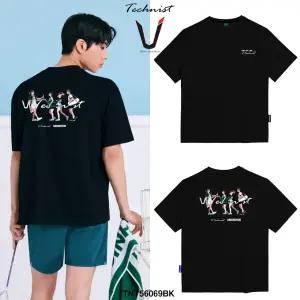 테크니스트 X 김정윤 콜라보 배드민턴 코튼라이크 티셔츠 블랙 TNT56069BK 남녀공용