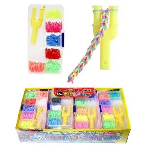 7칼라 밴드 공예 SET 16개/룸밴드/학교/취미/어린이날/선물/DIY/고무줄/팔찌/만들기/어린이집/생일/유치원