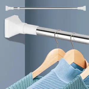 사각 압축봉 280 강력 옷걸이봉 길이 조절봉 스텐 대형/초강력/암막/커튼봉/무타공/커텐봉/욕실/옷장봉