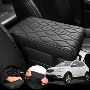 쌍용 코란도C(C200)(11~13) 2.2 모템 차량용 가죽 팔걸이 콘솔쿠션 검정 1개