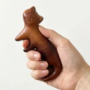고양이 괄사 바디 두피 마사지 우드 빗 손 발 지압기 휴대용