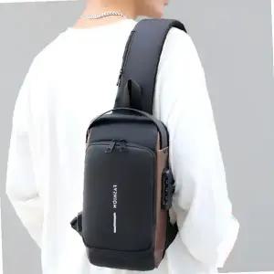 슬링백 남성 크로스백 USB 충전 도난방지 잠금 바디백 여행 출장 일상 데일리