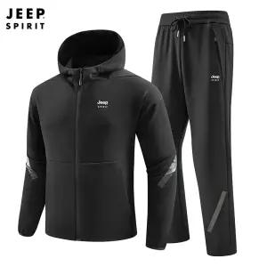 JEEP SPIRIT 남성 트레이닝복 세트 봄 가을 후드집업 조거팬츠 운동복세트