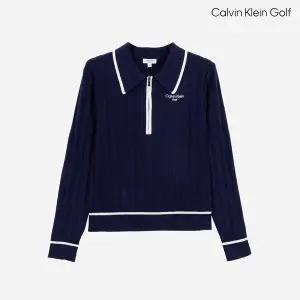 [CK골프]캘빈클라인골프 여성 하프집업 니트스웨터 CA2PL230111