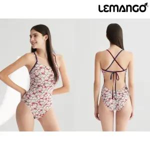 르망고 5670 드림 페탈스 페이크 타이백 여성 원피스 수영복