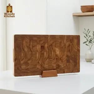우디키친 파다우크 엔드그레인 플레이팅 나무 도마
