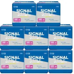 (국산) 시그널라인 요실금 팬티기저귀 성인용 언더웨어 /중형/대형/특대형, 10매X8팩