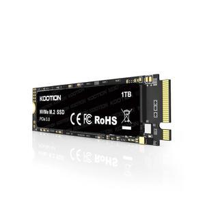 KOOTION 1TB NVMe 내부 SSD PCIe 3.0, M.2 2280 3세대 솔리드 스테이트 드라이브 최대 3500MB/s, PC/노트북의 발열 감소