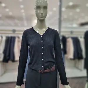 [시슬리]러플 브이넥 가디건 (SAKCC5631 블랙,그레이)_DJ