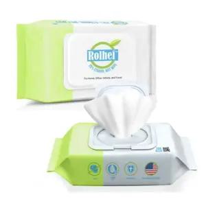 [베스트TOP100] 롤헤이 알콜티슈 5팩(500매) 청소용 소독티슈 물티슈