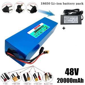 48V 13S2P 20AH 소켓을 갖춘 리튬 이온 배터리, 통합 BMS 보호 패널을 대용량 XT60/DC