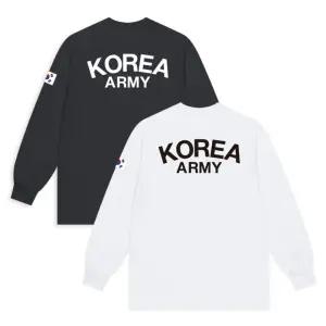 ABCYZ 코튼 육군 라운드 긴팔 티셔츠 7XL 키즈 주니어 라운드 빅사이즈 로카