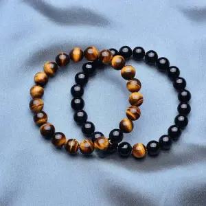 액티브 남자 호안석 흑석 세트 원석 패션 팔찌 원석 행운 소원