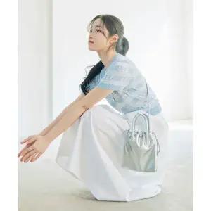 LEE 신세틱 레더 미니 파우치백 실버 218318 {0m}