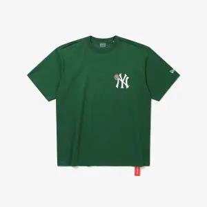 [뉴에라](광주신세계)MLB 뉴욕 양키스 챔피언스 링 티셔츠 포레스트 그린 15147548