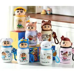 신상 짱구는못말려 피규어 텀블러 2탄 330ml 스테인레스 스트랩 손잡이 텀블러 캐릭터 물병