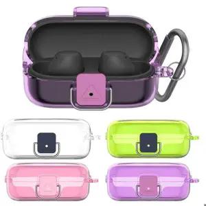 소니호환 WF-C510용 이어폰 보호 케이스 후크가 있는 방수 소프트 실리콘 이어폰 케이스  무선 블루투스 보