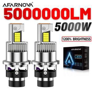 5000W D2S D2R D4S D4R LED 자동차 헤드라이트 캔버스 전구 9885 CSP 5000000LM 초고휘도 12V 6000K 오토바