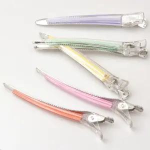 실리? 아크릴핀셋 미용실 실리콘 아크릴 핀셋 집게핀 커트 드라이 헤어 핀셋 집게