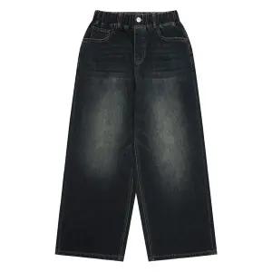 에꼴리에 와이드 스트레이트 다크워싱진 26A1203-NY