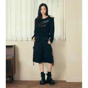 [에고이스트](강남점)[CAPSULE LINE] 허리 스트링 언발 오프숄더 티셔츠 (ES2CL362)