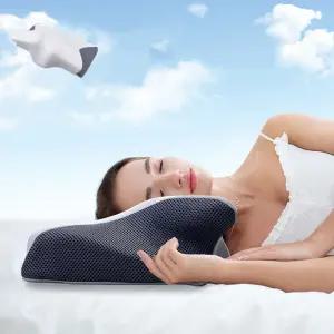 메모리품 나비형 경추베개 목침 숙면 목보호 소형