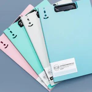 파스텔 클립보드 양면 파일철/a4/스탠딩/미니/화일판/아크릴/판/파일/받침대/투명/케이스/스탠드/종이/영수