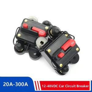 12V 24 48V DC 회로 차단기 20A 30A 50A 60A 80A 100A 자동차 트럭 오디오 재설정 가능 퓨즈 전압 보호