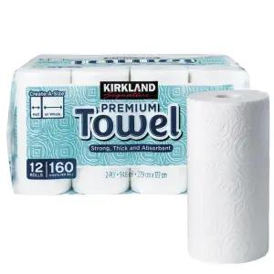 코스트코 커클랜드 키친타올 160매 x 12롤 종이타올 키친타월