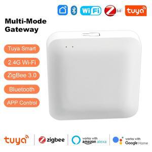 Tuya 스마트 ZigBee/블루투스 다중 모드 게이트웨이 허브 브리지 홈 제어 Alexa Google 홈용 라이프 APP 원