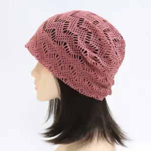 시원한 그물 패턴 메쉬 망사 중년 여성 남성 여름 니트 두건 비니 국내 제작 모자