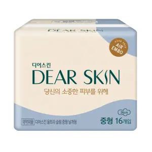 [롯데백화점]깨끗한나라 깨끗한나라 디어스킨 에어엠보 중형 16개입