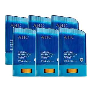 AHC 내추럴 퍼펙션 더블 쉴드 선스틱 22g (SPF 50+) 파랑색 6개